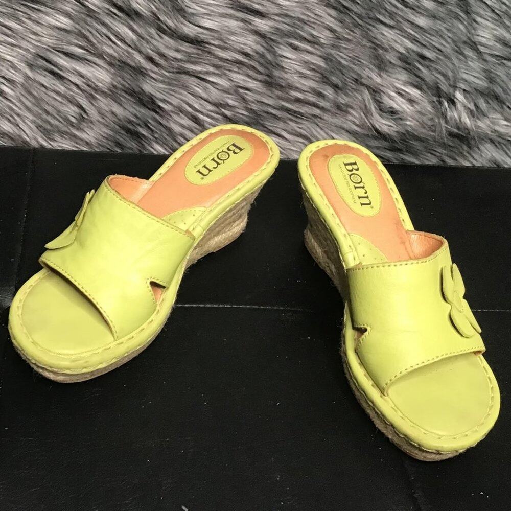 Born Platform Sandals Leather Upper 7M - Picture 5 of 5